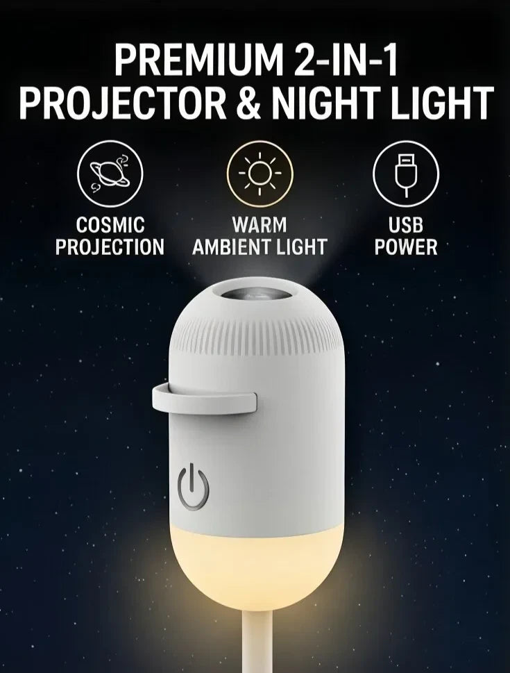 WACUAAO Galaxy Projector Night Light