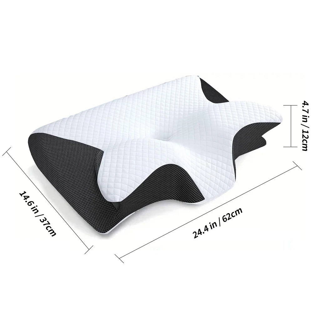 Ergonomic Contour Memory Foam Neck Pillow