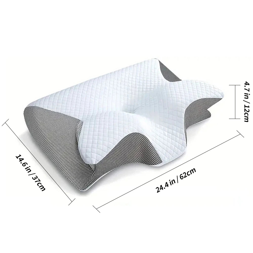 Ergonomic Contour Memory Foam Neck Pillow
