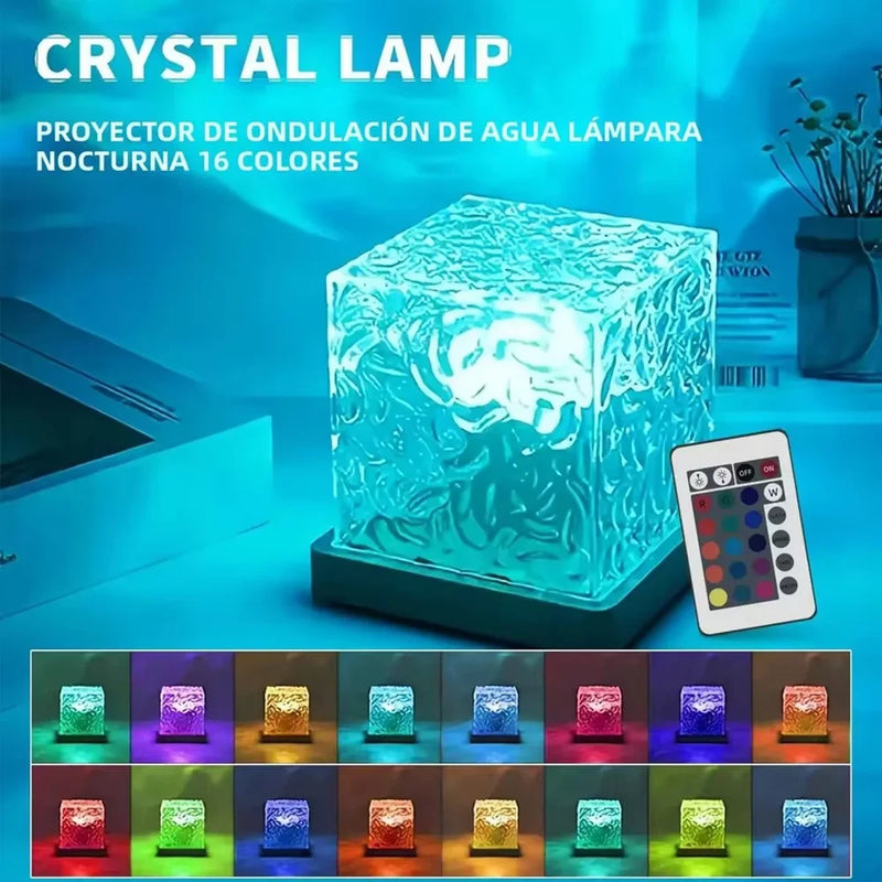 Lampara Nocturna Ondas de Agua